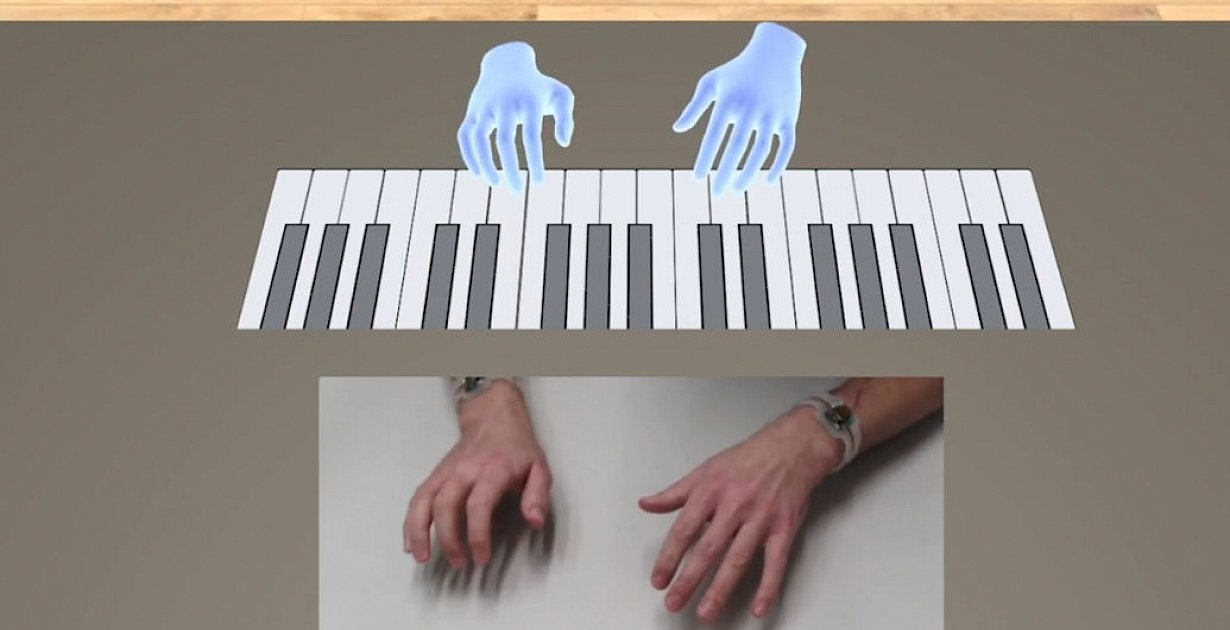 Innovation - use any imaginable surface as a keyboard thanks to the wrist sensor
